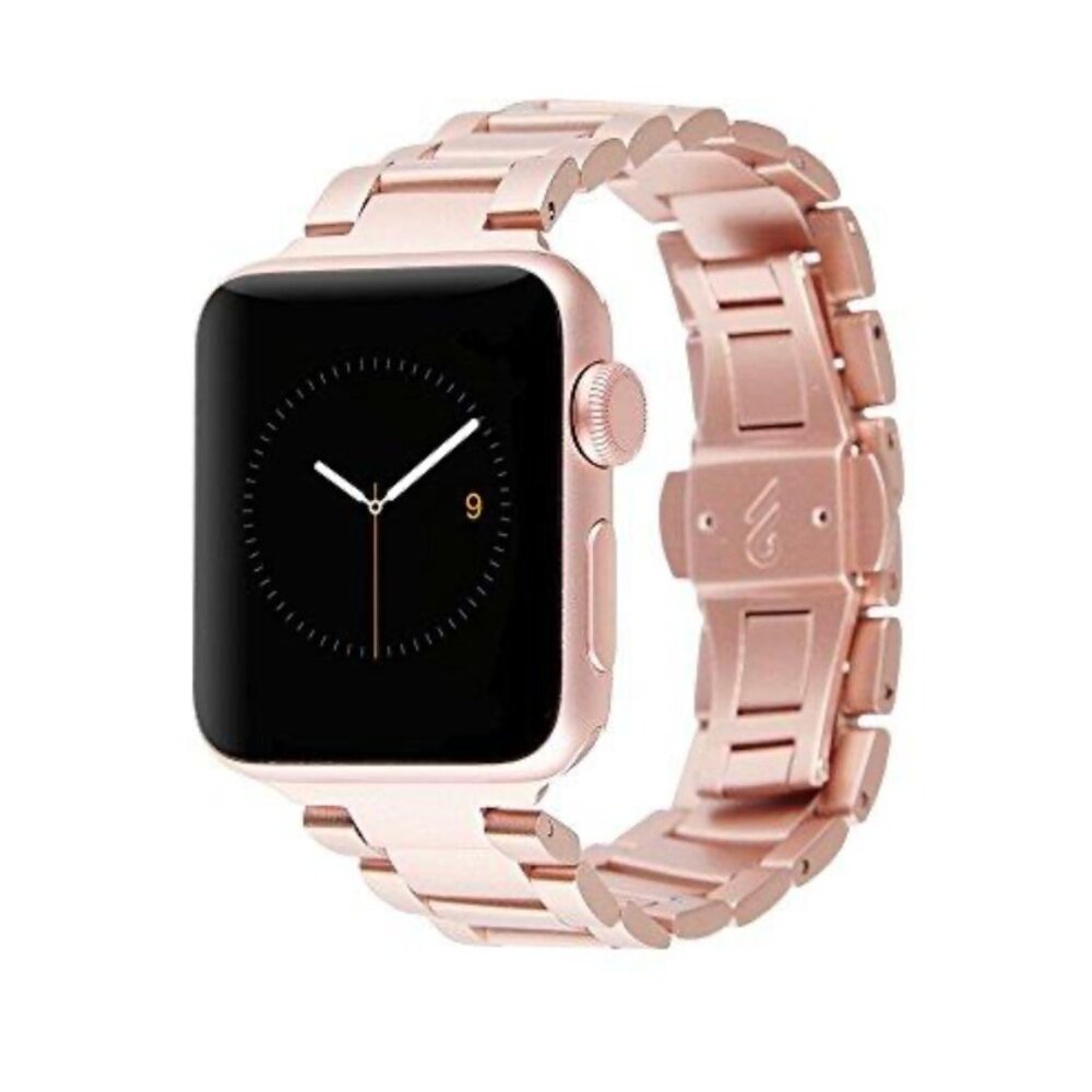 NWT Case-Mate Rose Gold Metal Linked Apple Watch Band Series 1-4  38-40 mm